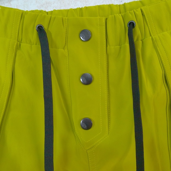 NWT FP Movement Olive Green Leathery Hike/Utility Wide Leg OS Baggy Pants Sz LRG - Picture 5 of 15